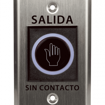 BOTON DE SALIDA SIN CONTACTO/SALIDAS NC NO COM/ RANGO DE DETENCCION HASTA 10CM