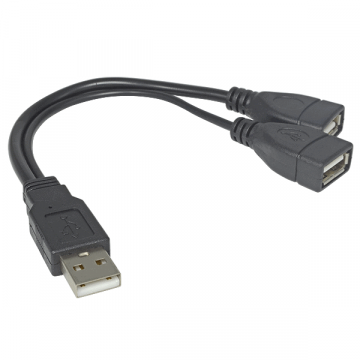 EXTENSION USB MACHO A DUAL HEMBRA