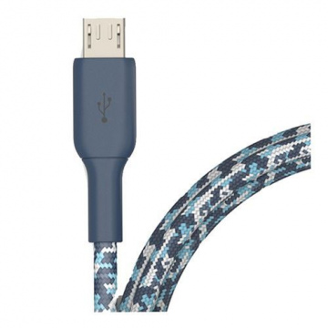 CABLE PREMIUM MICROUSB AZUL