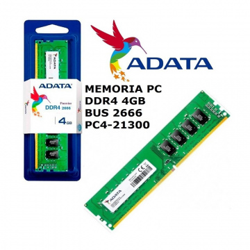 MEMORIA RAM ADATA PC DDR4 4GB 2666