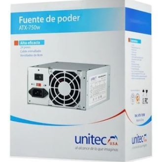 FUENTE DE PODER UNITEC ATX 750W