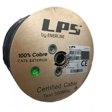 CABLE EXTERIOR CATEGORIA 6 - LPS BY ENERLINE (CARRETE MADERA)