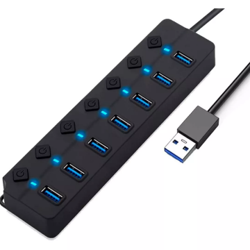 HUB TIPO C USB 3.0 X 7PORTS