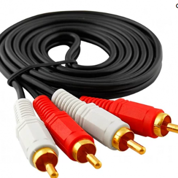 CABLE RCA 2X2 GOLD 5M