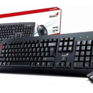 COMBO ALAMBRICO TECLADO Y MOUSE GENIUS USB KM-160