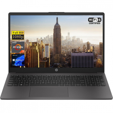 PORTATIL HP 255 G10:  Procesador AMD Ryzen 5-7520U, Ram 8GB, SSD 512, Pantalla 15.6" HD, Wi-Fi, W11